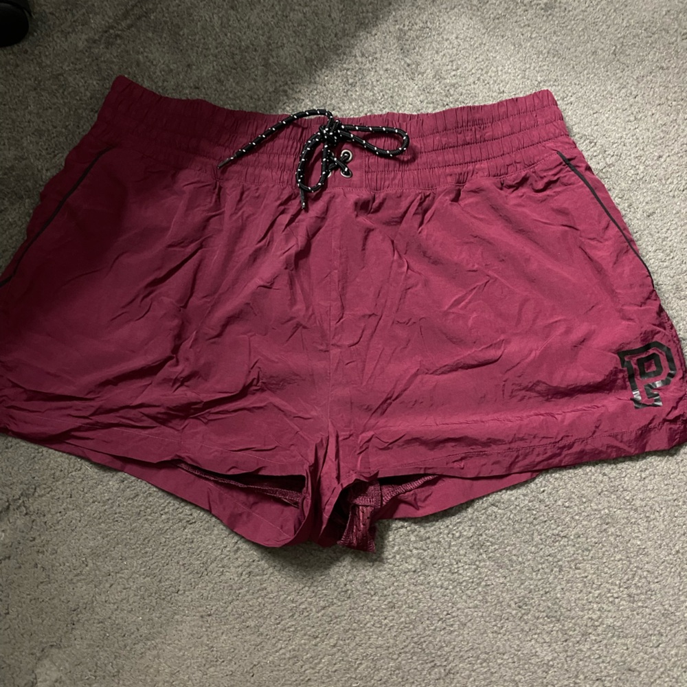 Maroon Swim Shorts with Logo